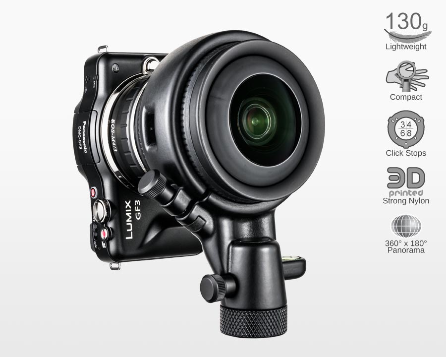 Ultralight Panohead for Lensbaby Circular Fisheye (+7.5